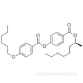 Ácido benzóico, 4- (hexiloxi) -, 4 - [[[(1S) -1- metilheptil] oxi] carbonil] fenil éster CAS 87321-20-8